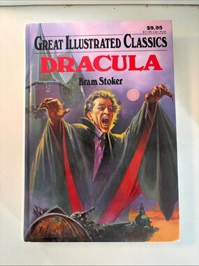 Vintage Hardcover Great Illustrated Classics - Dracula by Bram Stoker